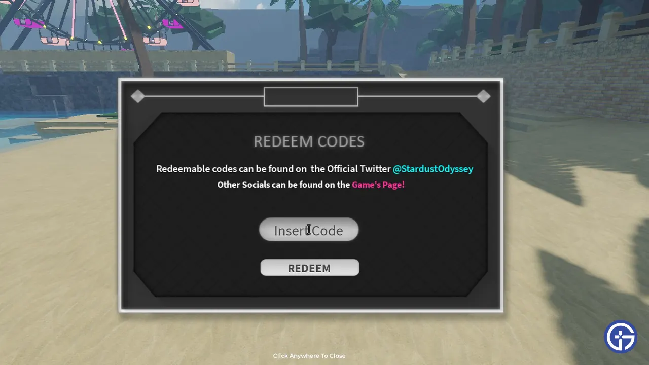 How to Redeem Stardust Odyssey Codes