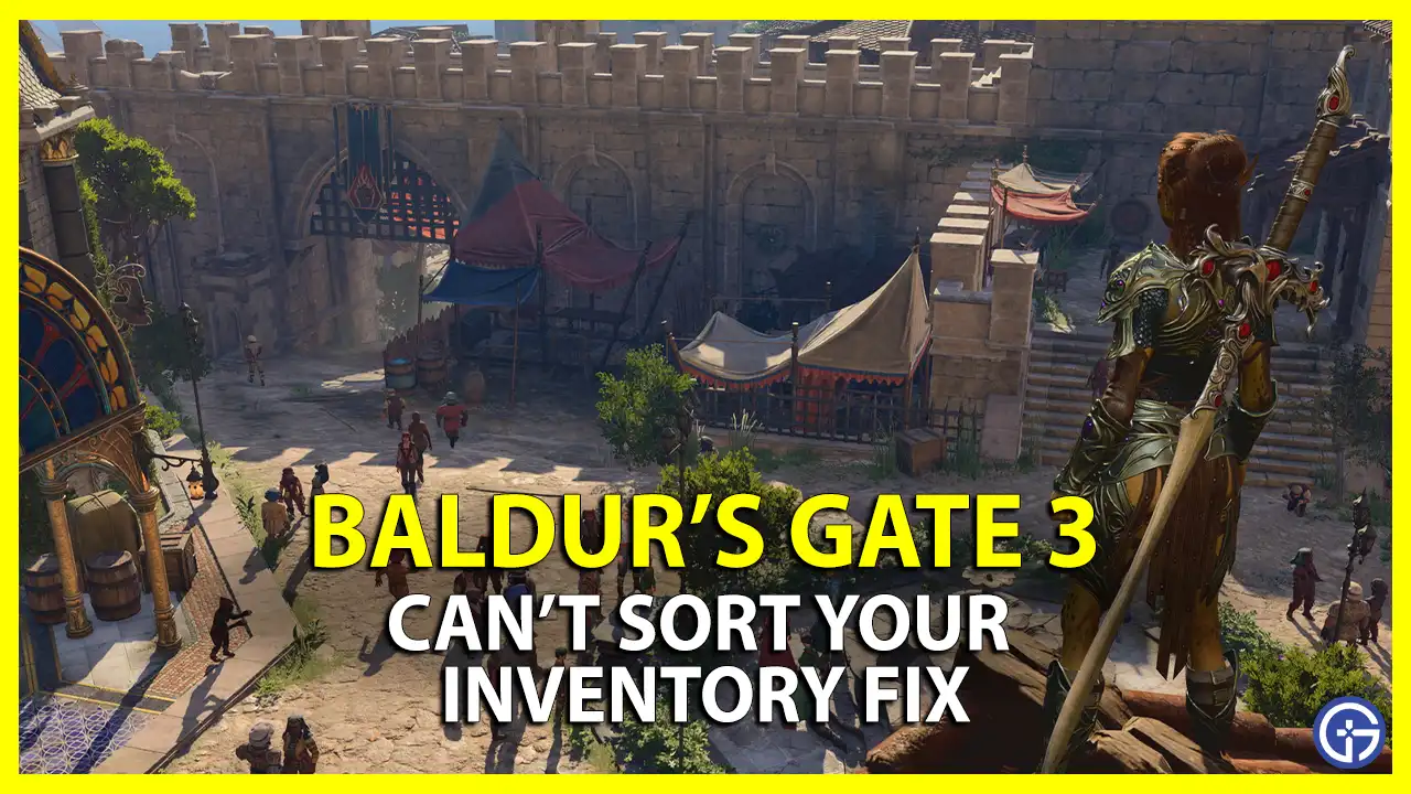 Baldur's Gate 3 Can't Sort Your Inventory Issue Fix Gamer Tweak