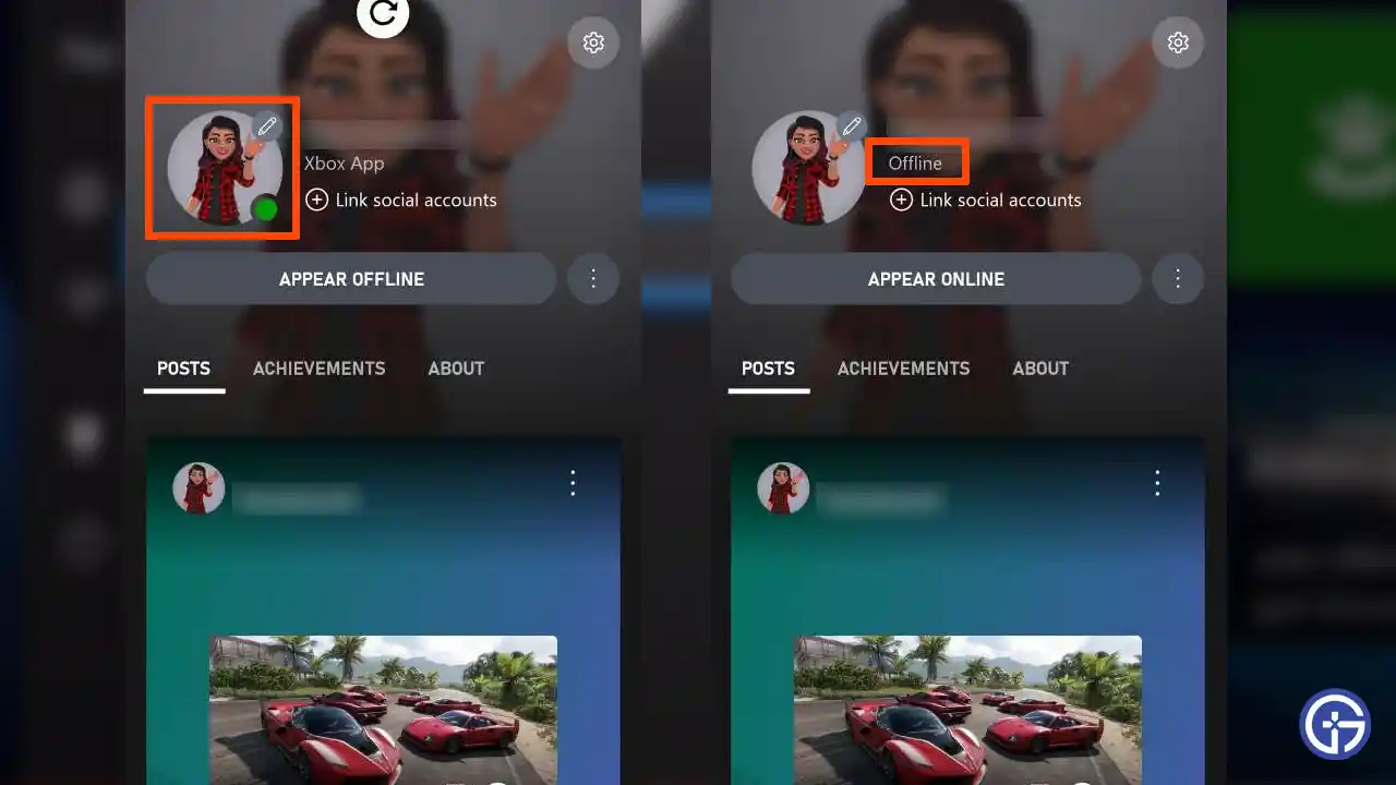 how to appear offline xbox one series xs via app 