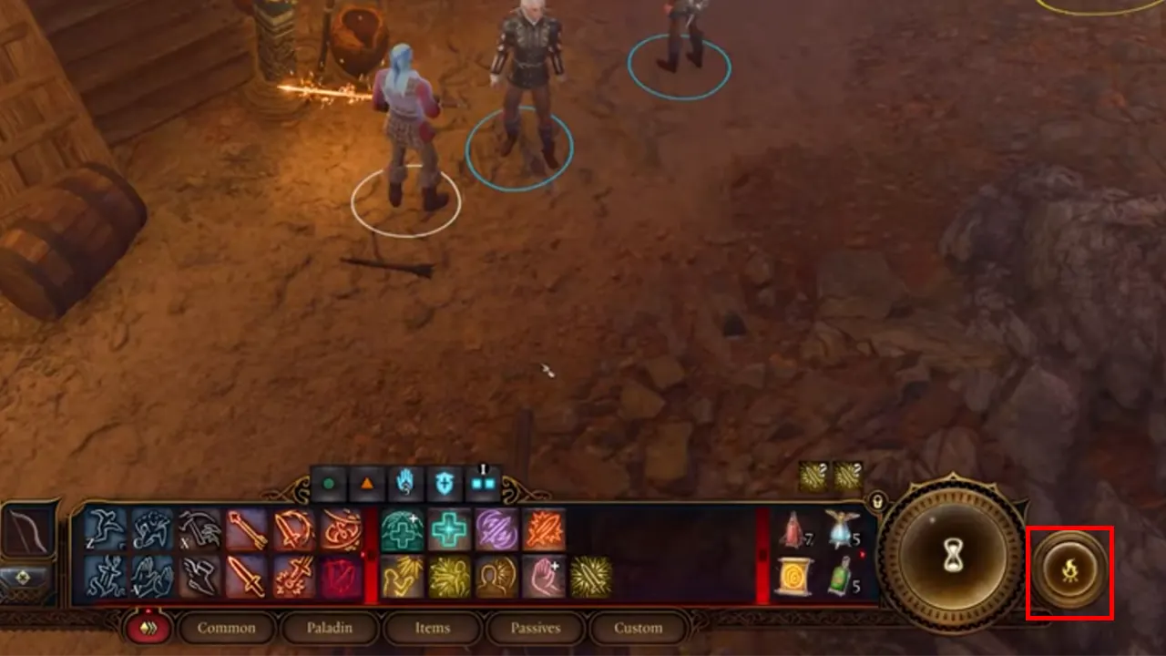 use short rest in baldur's gate 3 