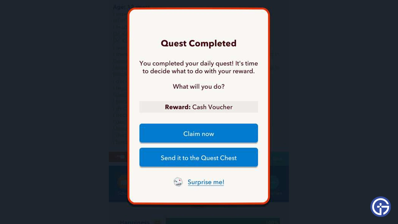 bitlife daily quest reward 