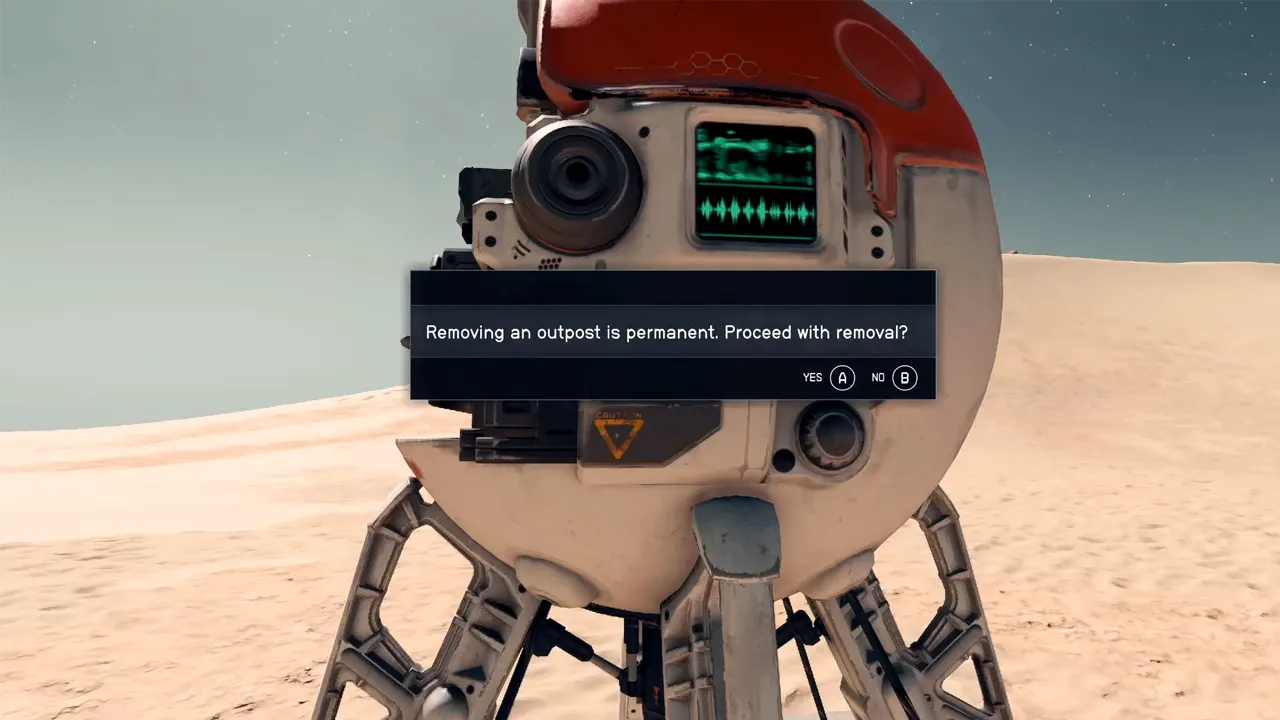 Deleting Outpost In Starfield