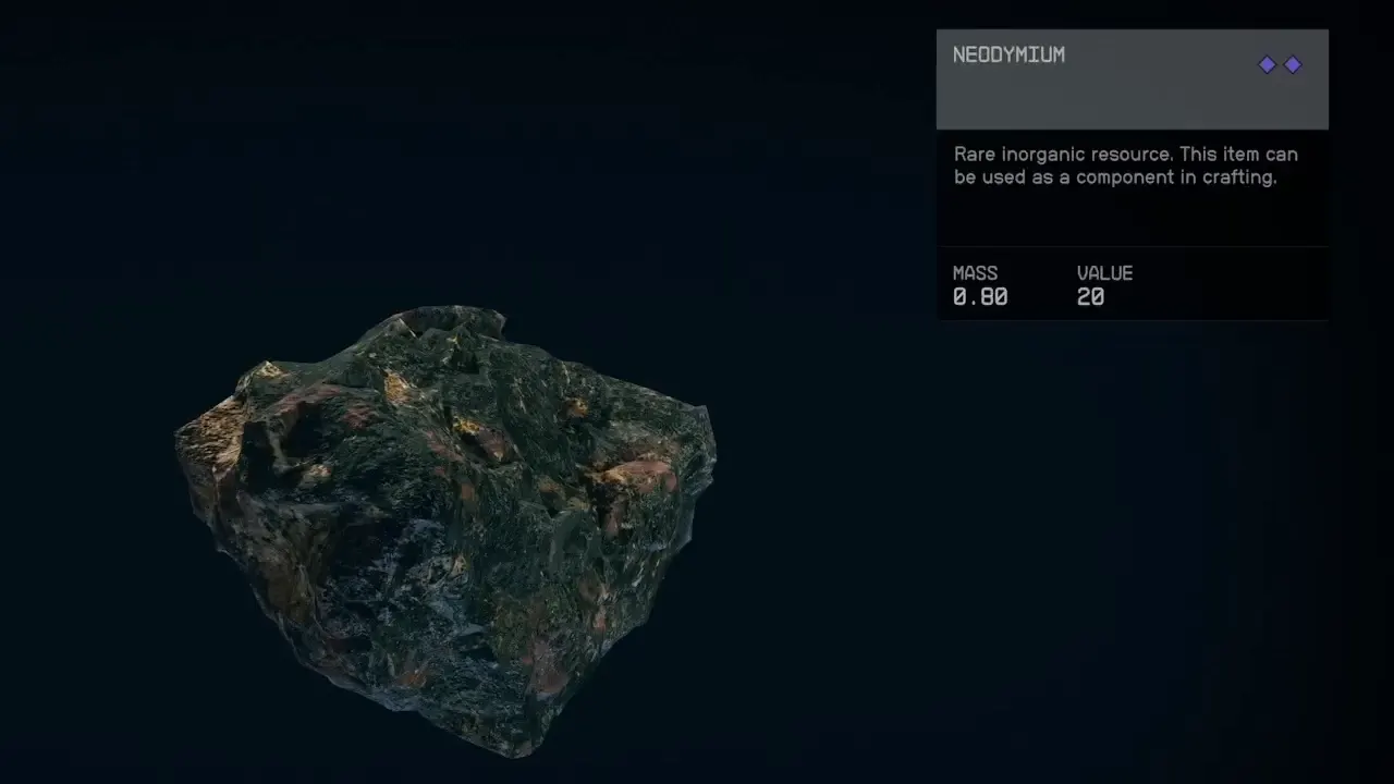 Neodymium Location In Starfield