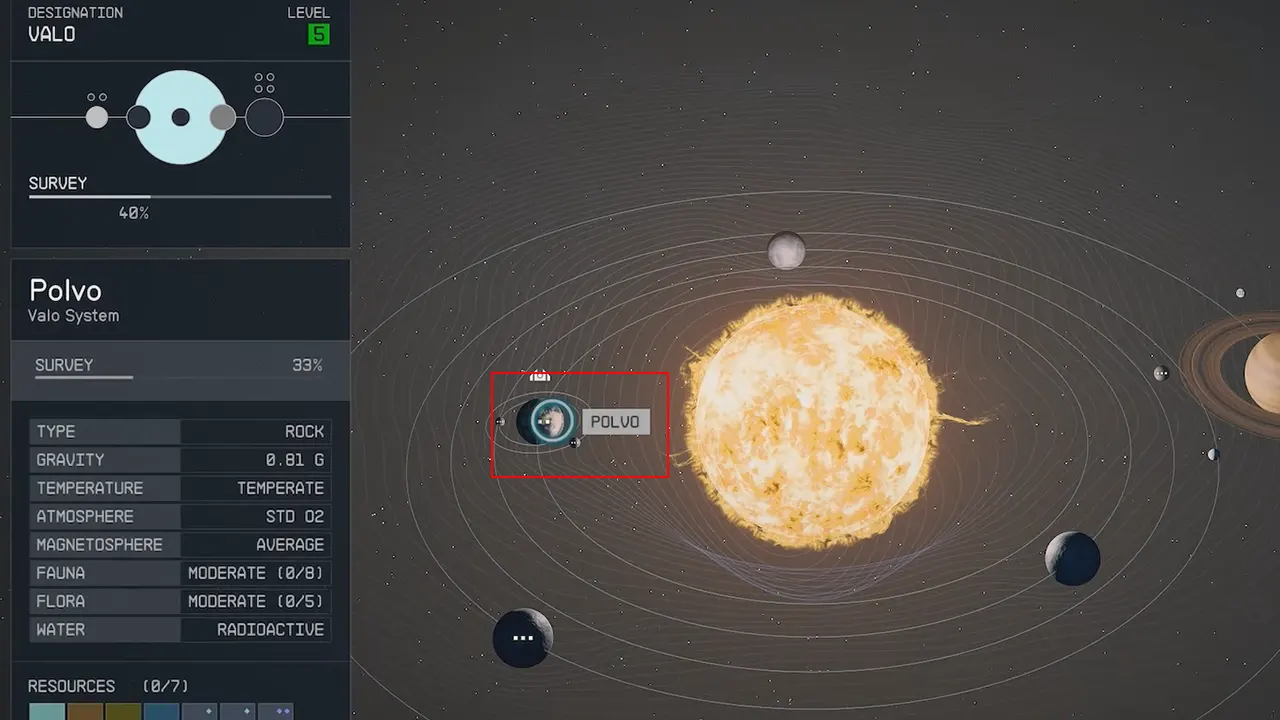 Planet Polvo of Valo System