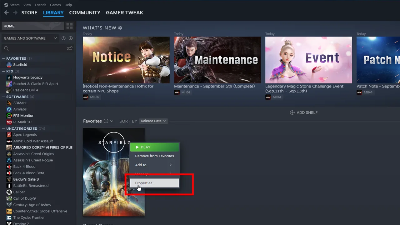 steps to check for Integrity of Game Files