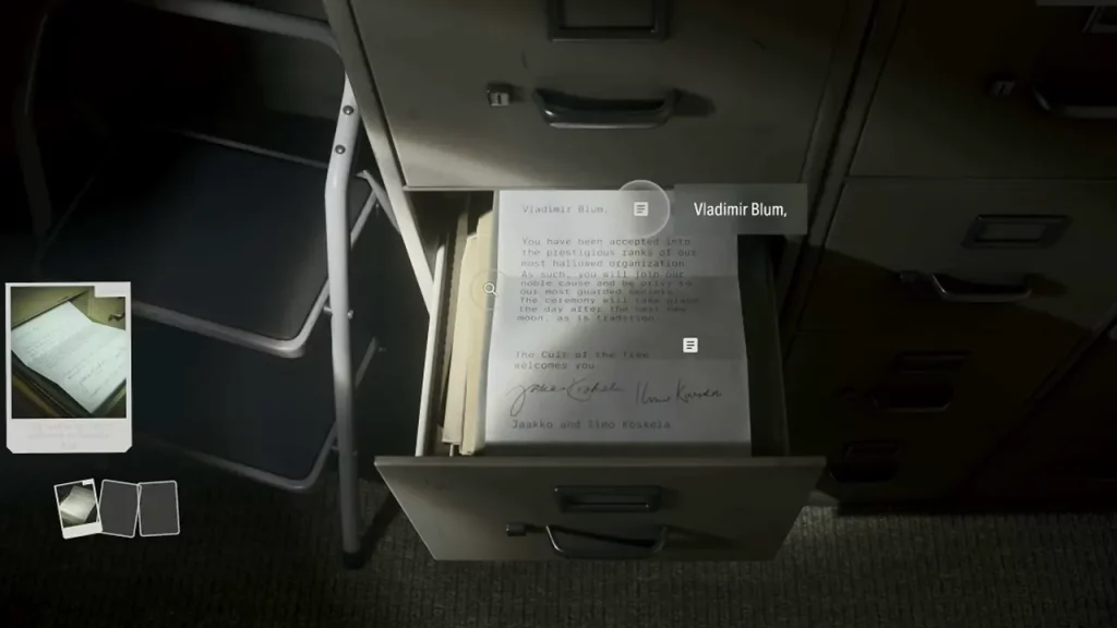 Alan Wake 2 Wellness Center Computer Password Clue