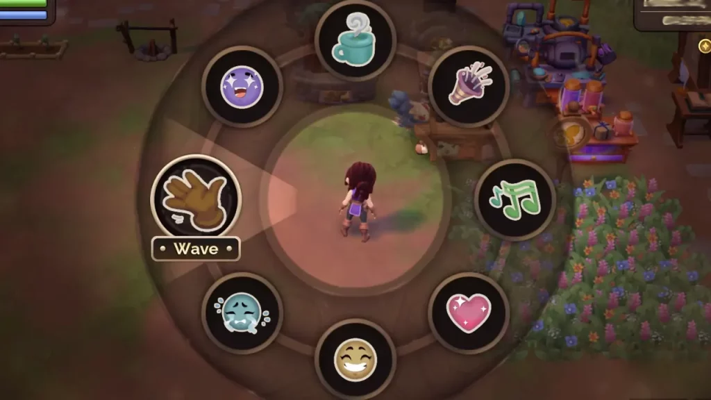 Fae Farm Wave Emote