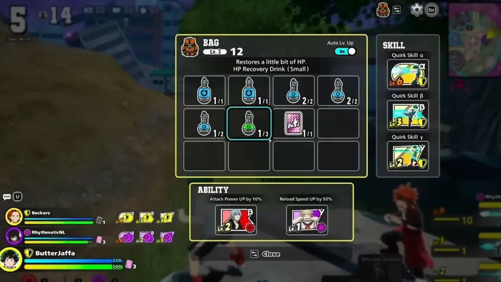 Items Grayed Out Bug in My Hero Ultra Rumble Fix