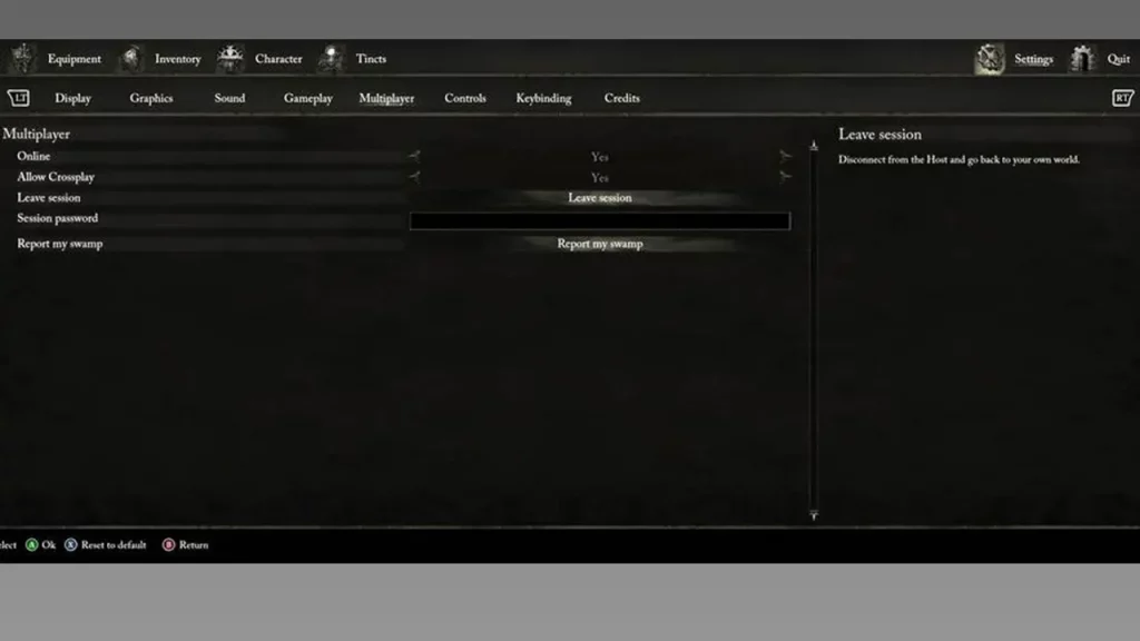 How To Leave Multiplayer Or Coop In Lords Of The Fallen