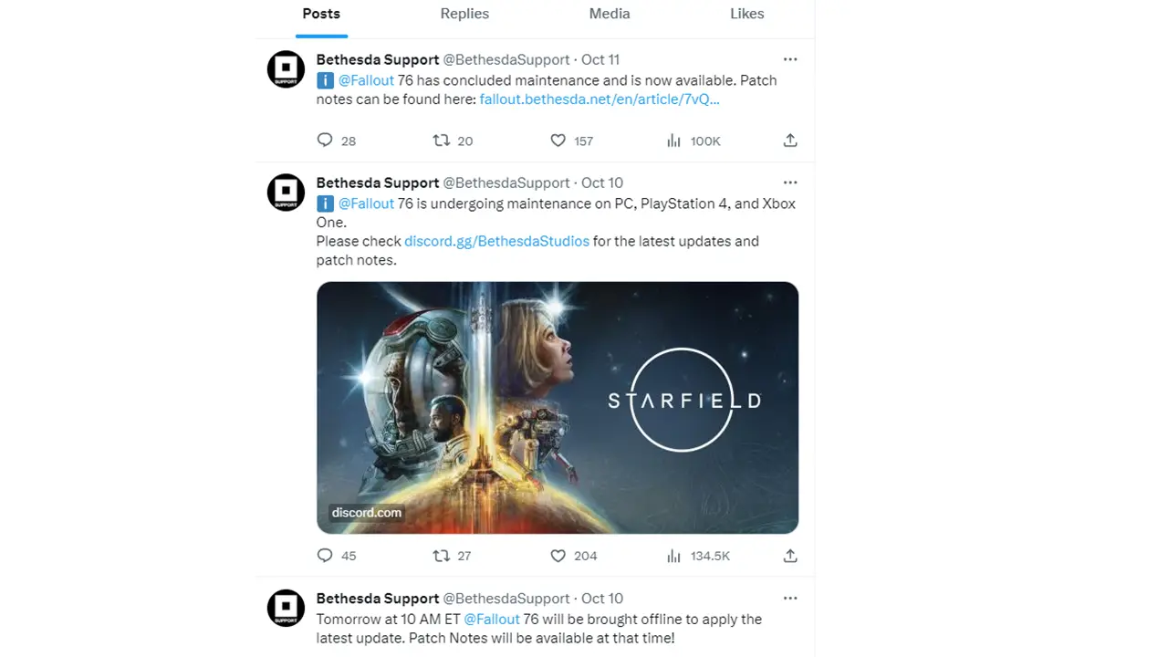 bethesda servers down