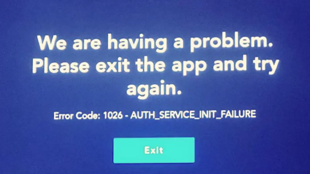 fix Disney plus error code 1026