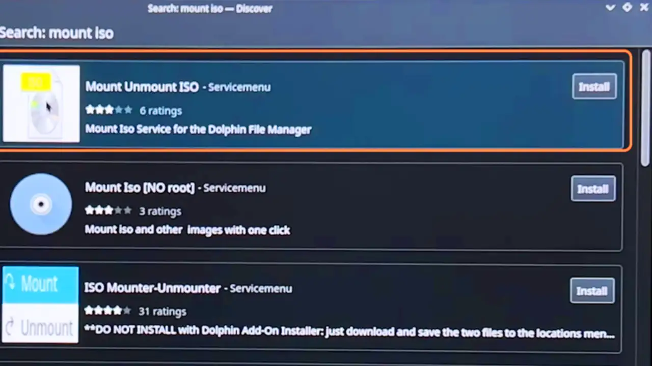 mount an ISO file on Steam Deck