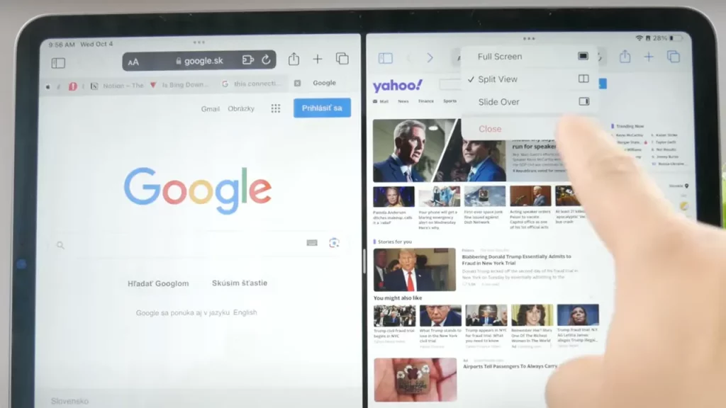 How To Exit Split Screen On iPad Using Safari