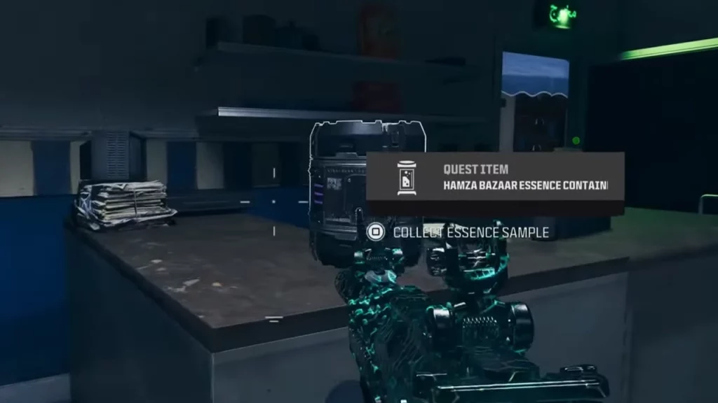 Hamza Bazaar Essence Sample Container Location MW3 Zombies
