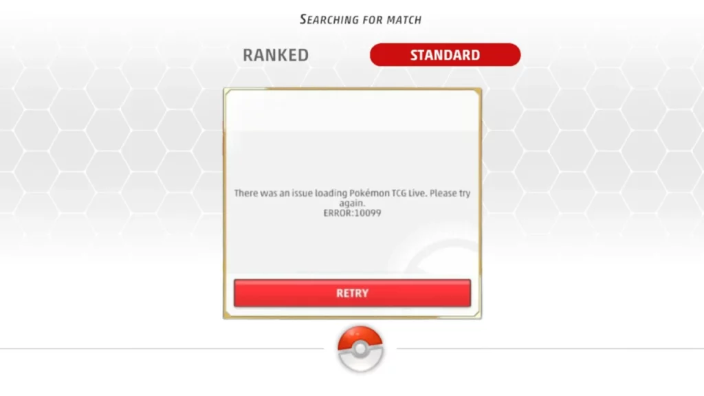 Easy Fixes For Pokemon TCG Live Error 10099