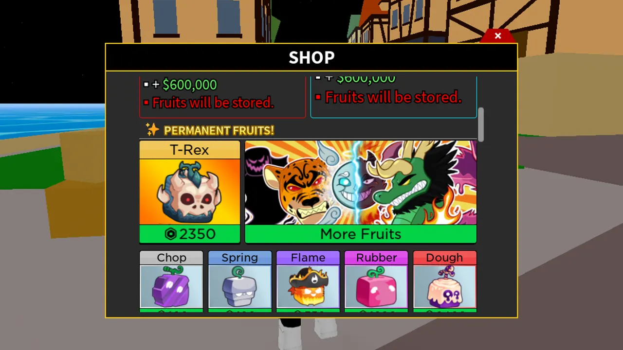 How Much Is T-Rex Fruit In Blox Fruits - Gamer Tweak