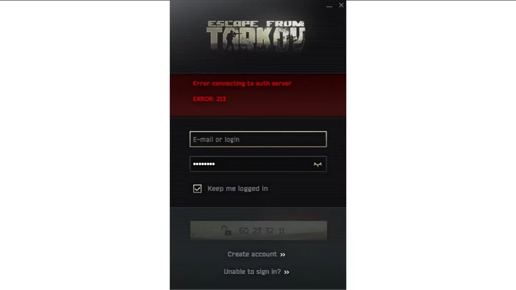 Escape From Tarkov Error 213 Fix