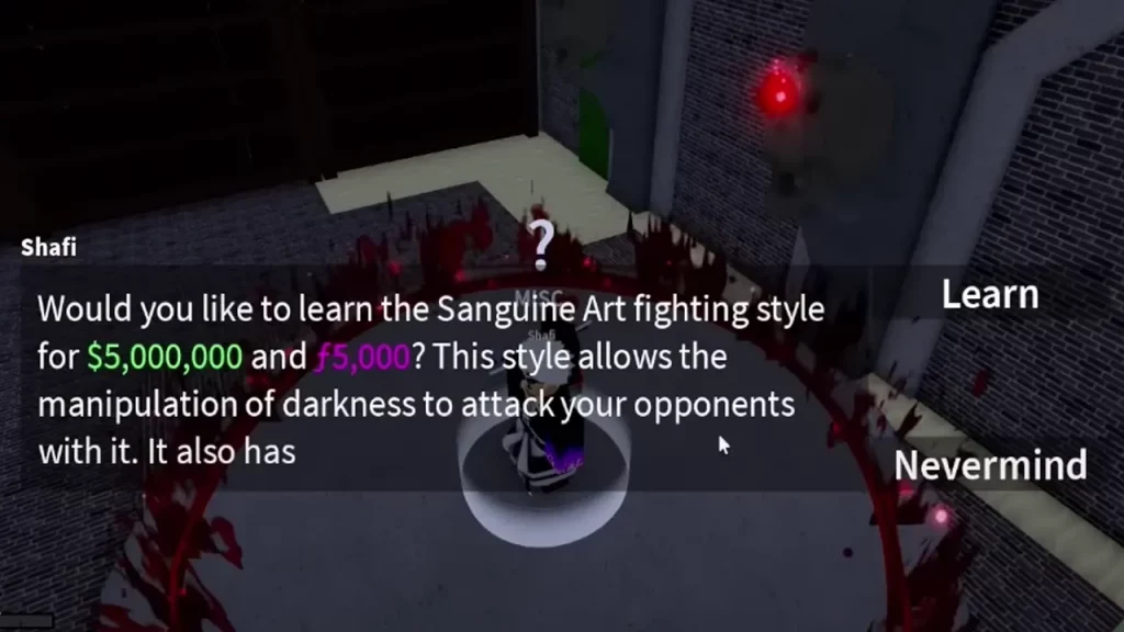 Unlock Sanguine Art in Blox Fruits