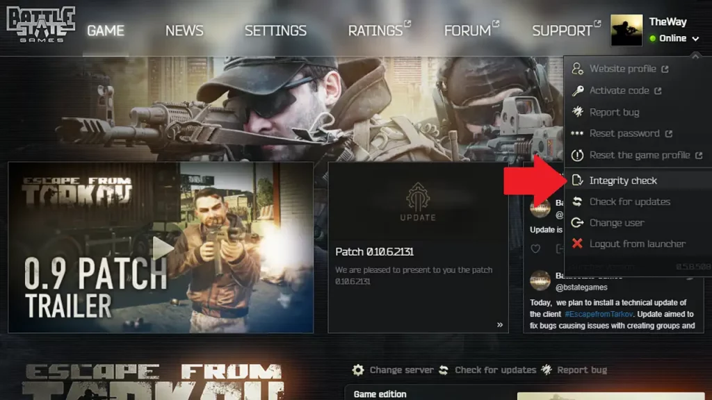 how to verify game files eft launcher