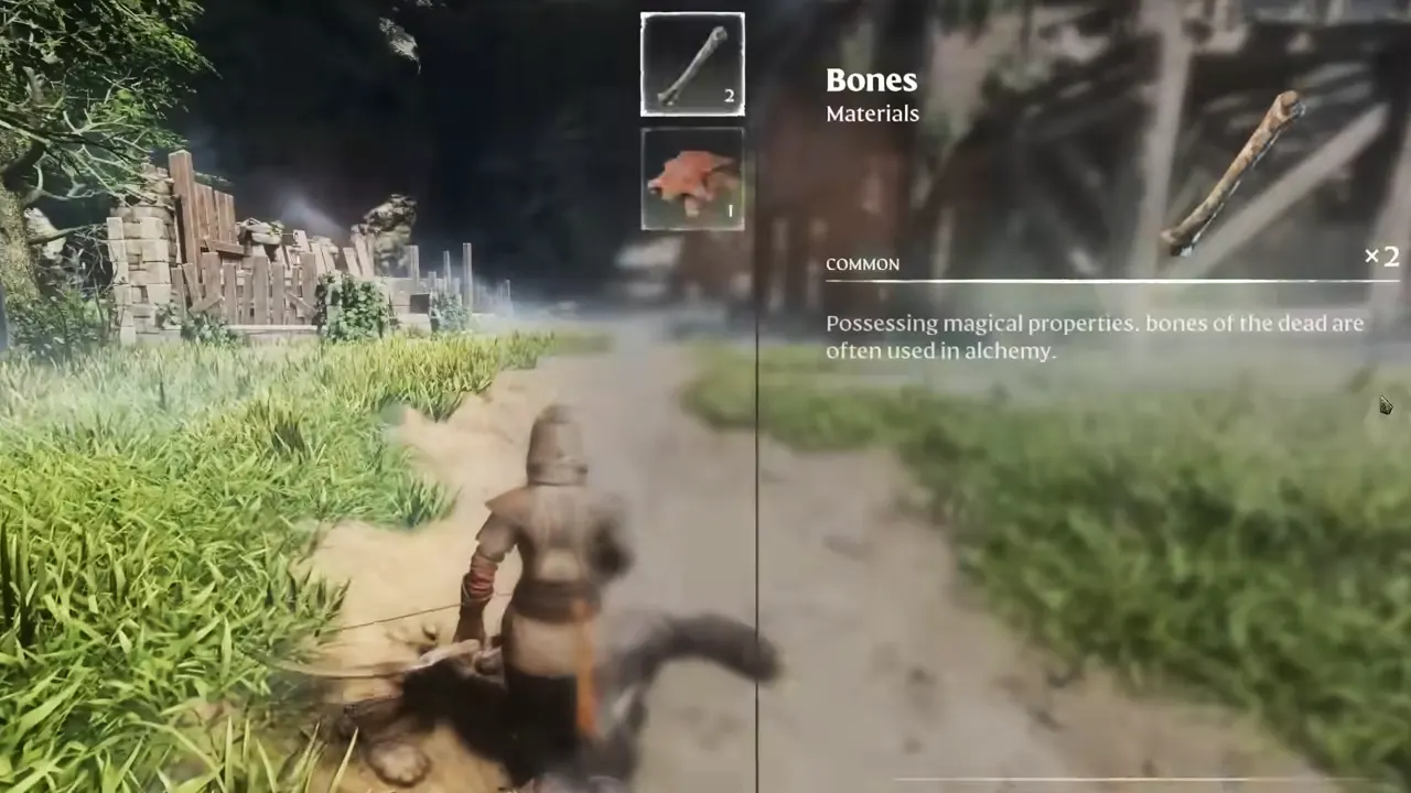 Bones is the key ingredient required while crafting Bonemeal in Enshrouded