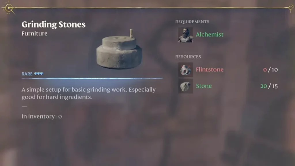 The Grinding Stones station will help you craft Bonemeal in Enshrouded