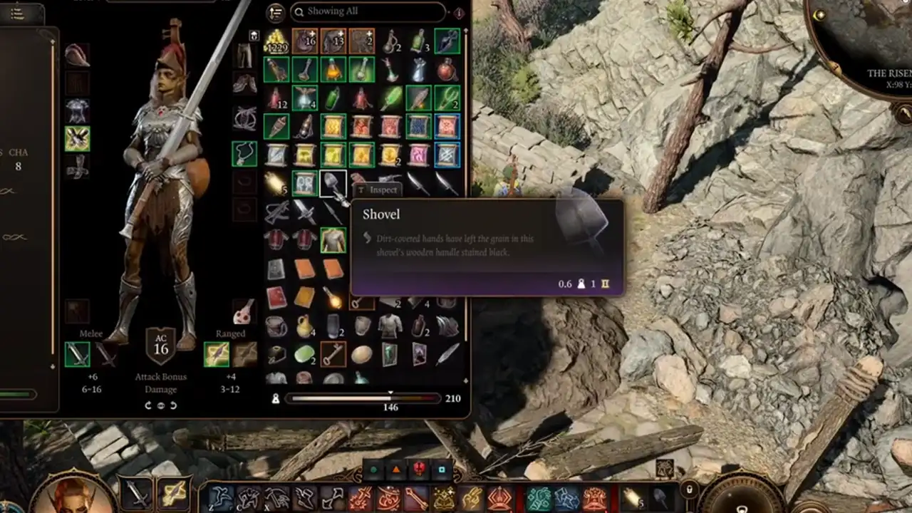 Shovel Not Working In Baldur's Gate 3