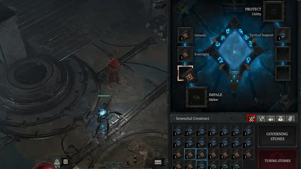 how do Governing And Tuning Stones work in season of the construct