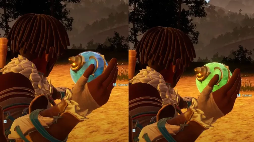 two versions of pal spheres swapped