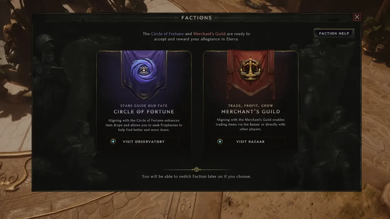 Circle of Fortune vs Merchant's Guild in Last Epoch - Which faction is best