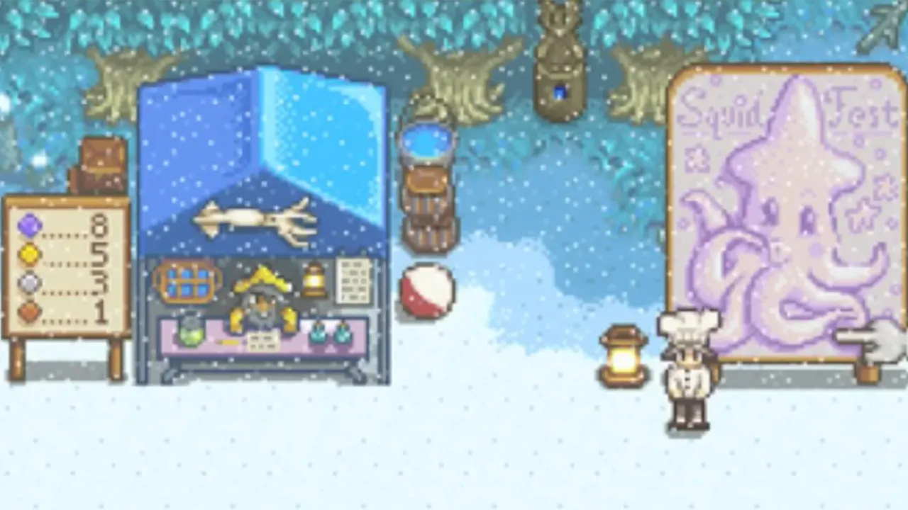 All Rewards for SquidFest Event in Stardew Valley