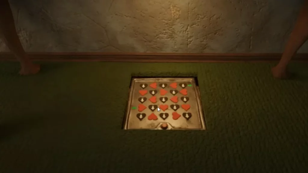 heart puzzle after cutting the carpet