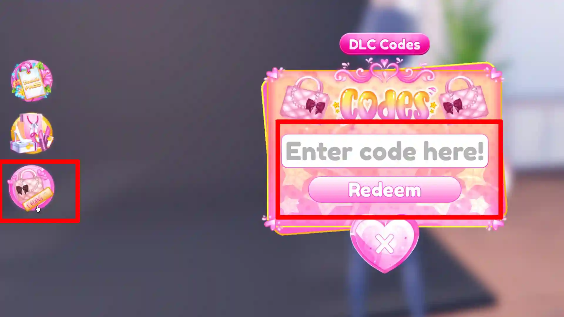 how to redeem codes dti
