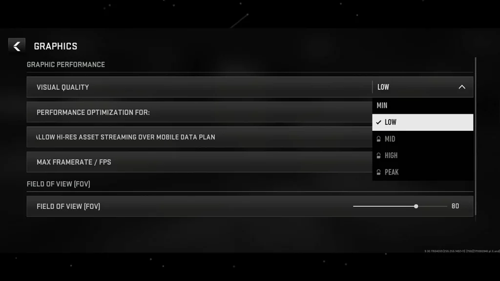 lower graphics settings if warzone mobile crashing