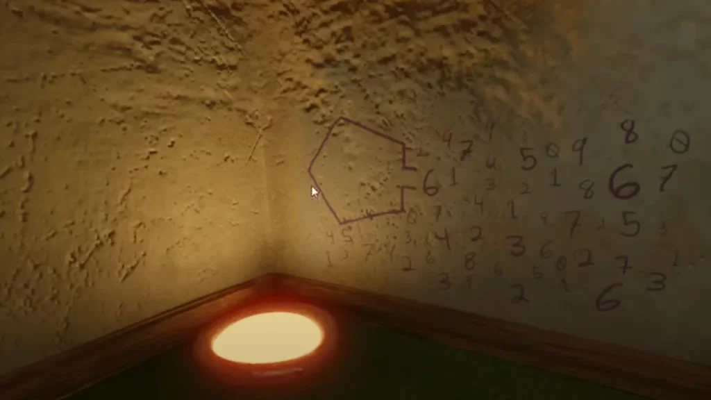 numbers next to a light