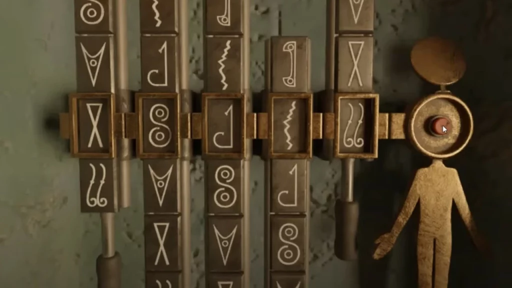 wooden man symbol puzzle solution