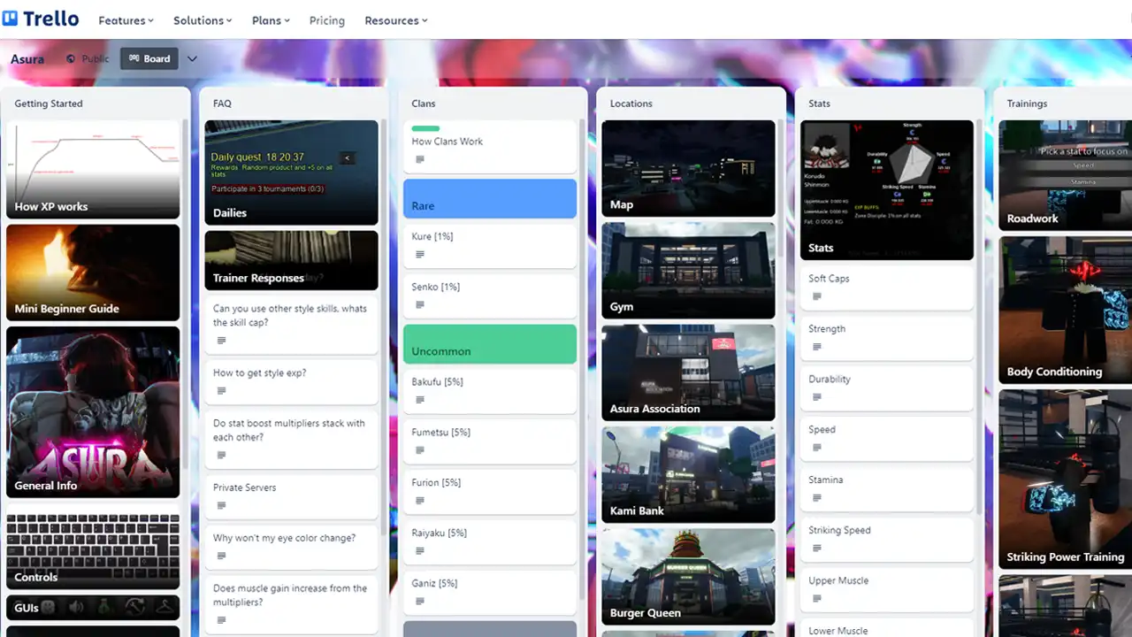 Asura Trello Link