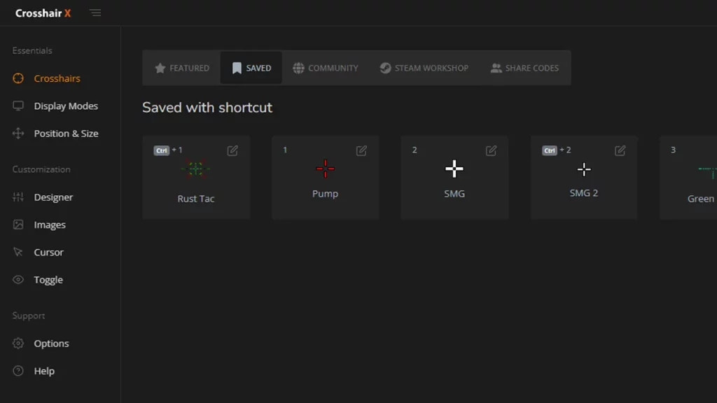 How to Save Custom Crosshair in Crosshair X