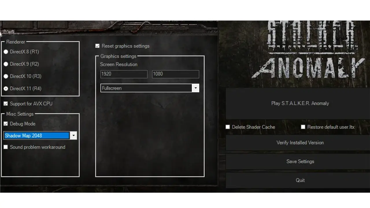 delete shaders cache to fix shaders compilation failed error in Stalkers Anomaly