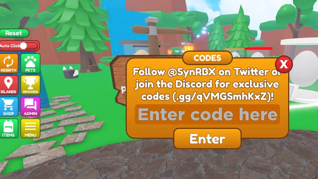 Redeem Admin Simulator Codes