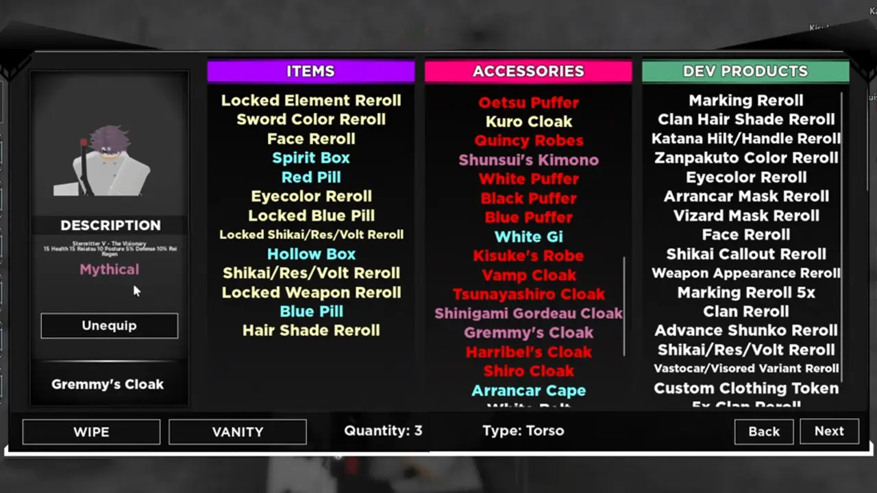 The Best Accessories In Type Soul