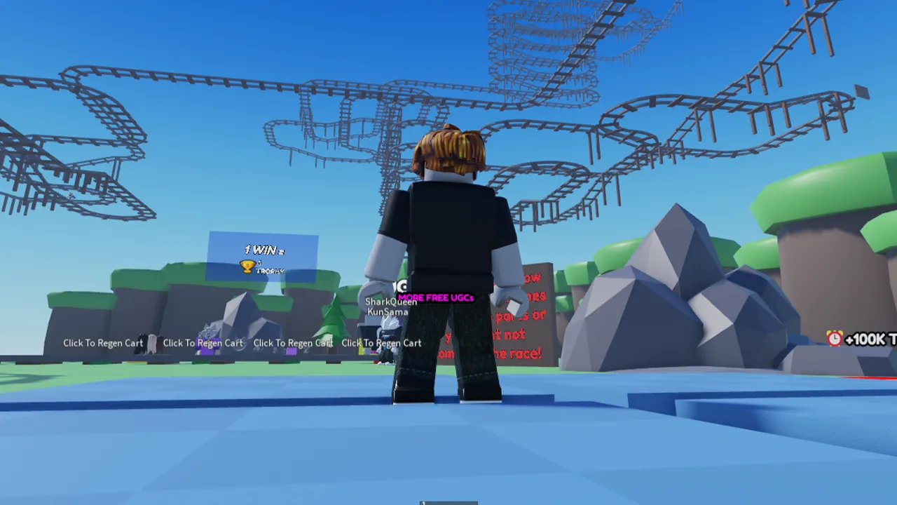 All Free UGC Cart Ride Codes