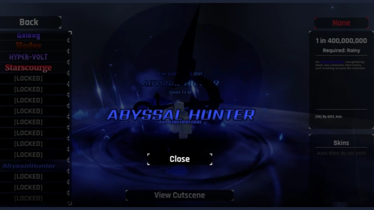 How To Get Abyssal Hunter In Sol’s RNG