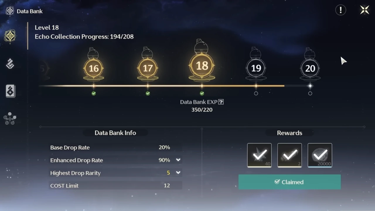 How To Level Up Data Bank In Wuthering Waves