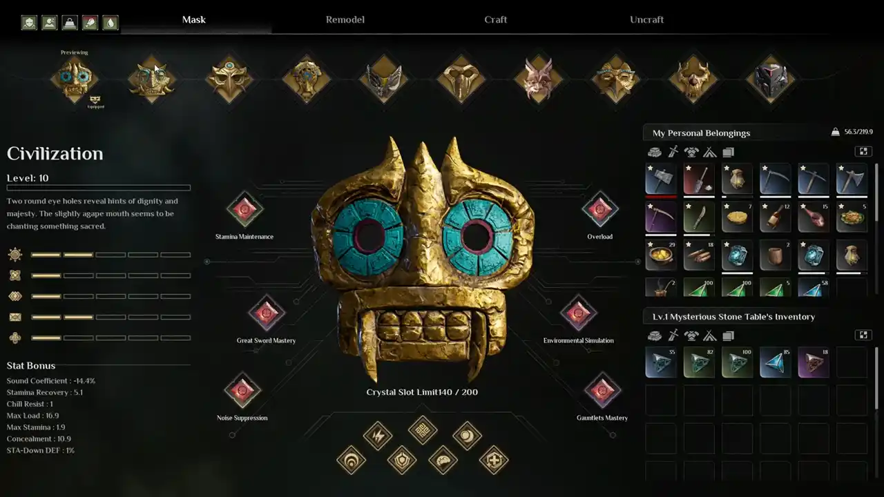 How To Switch Masks In Soulmask