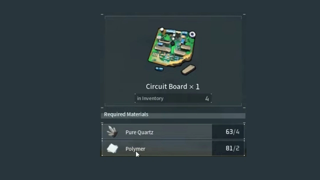 Palworld Circuit Board Crafting Guide