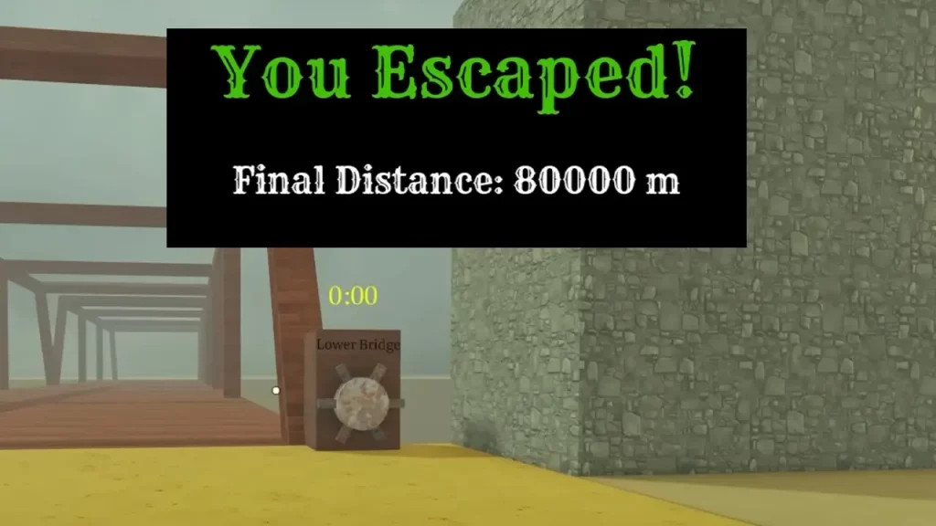 80000m checkpoint lower the bridge dead rails