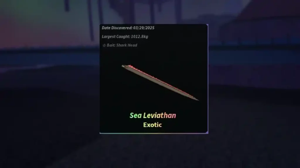 sea leviathan exotic fisch