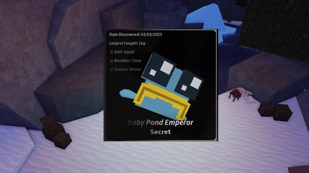 secret baby pond emperor fisch location