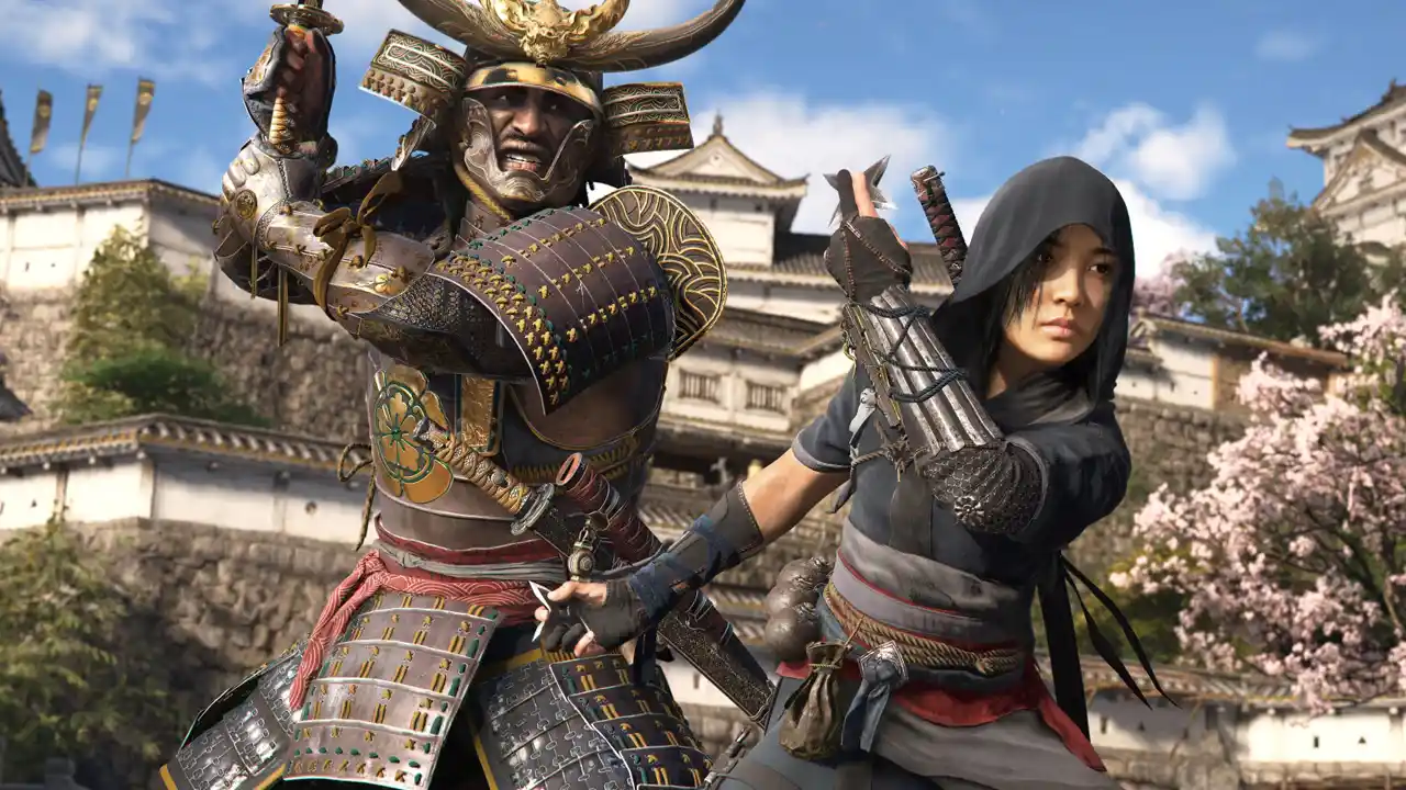 yasuke and naoe in assassins creed shadows