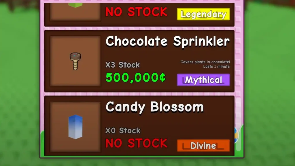 candy blossom in the easter shop